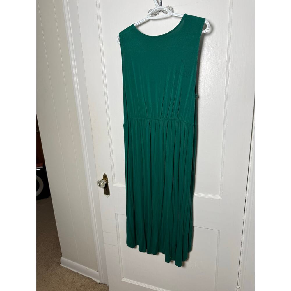 Daily Ritual Green Jersey Knit Sleeveless Tank Midi Dress Women's XL - Picture 5 of 5